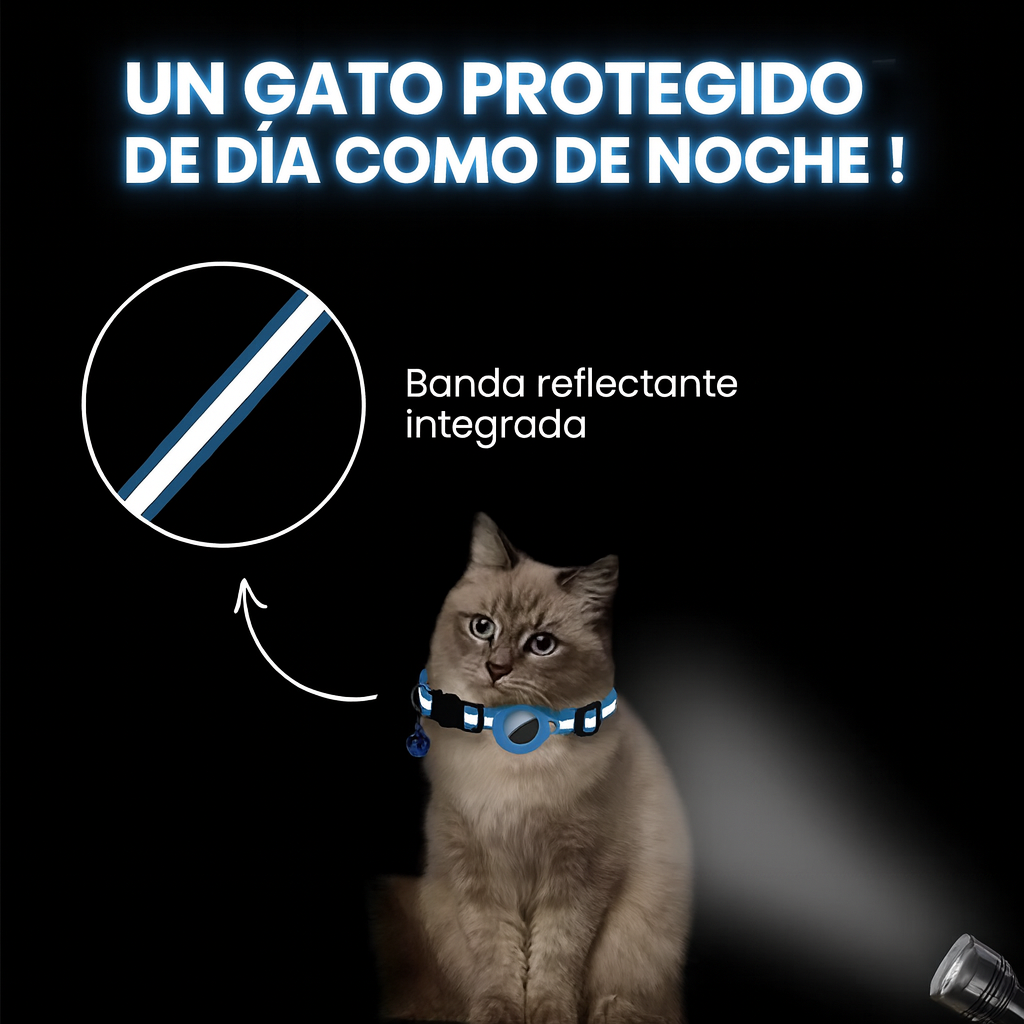 Collar GPS Inteligente para Gatos – Seguridad y tranquilidad en todo momento