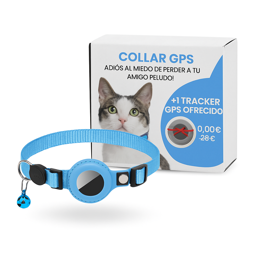 Collar GPS Inteligente para Gatos – Seguridad y tranquilidad en todo momento